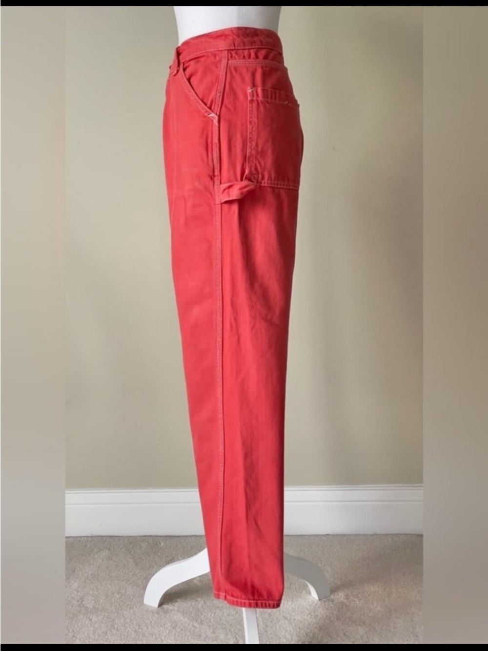 Urban Outfitters BDG Rih Extreme Baggy Orange High Rise Relaxed Fit Jean Size 2 - Picture 6 of 9